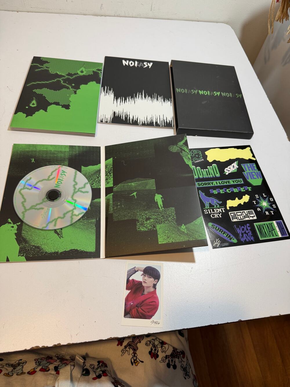 Stray Kids No Easy Album Limited Edition 2021 Green Cards Books Stickers K-Pop